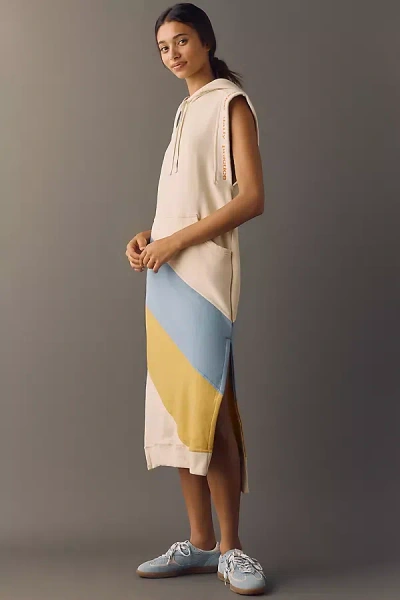 Daily Practice By Anthropologie Daily Practice Skipper Hoodie Midi Dress In Animal Print