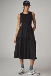 Daily Practice By Anthropologie Daily Practice Sky High Tiered Midi Dress In Blue