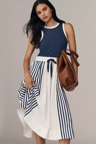 Daily Practice By Anthropologie Daily Practice Sleeveless Drawstring Midi Dress