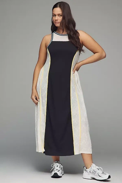Daily Practice By Anthropologie Daily Practice Sleeveless Seamed Midi Dress In Black