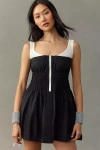 Daily Practice By Anthropologie Daily Practice Sleeveless Smocked Mini Dress