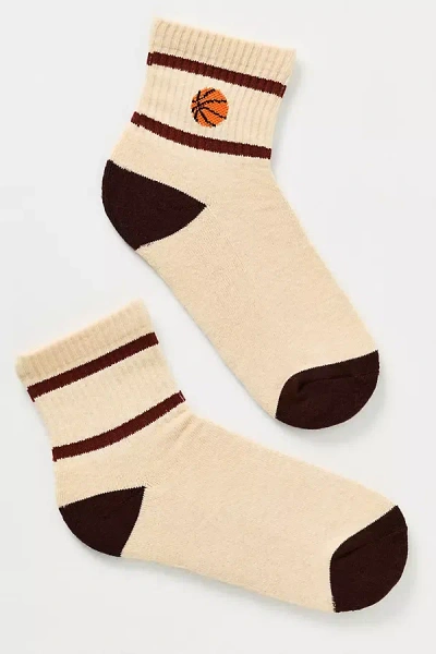Daily Practice By Anthropologie Daily Practice Sporty Icon Socks In Neutral