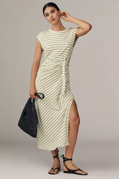 Daily Practice By Anthropologie Daily Practice Tiebreaker Muscle-sleeve Midi Dress