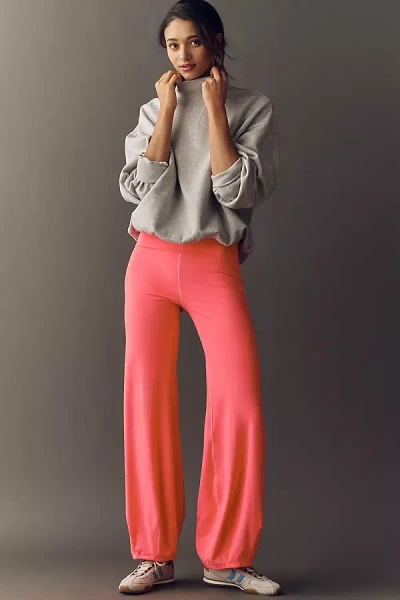 Daily Practice By Anthropologie Daily Practice Waypoint Foldover Bubble Pants In Orange