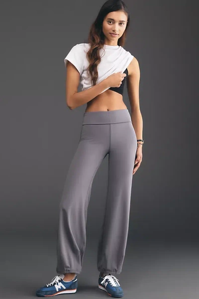 Daily Practice By Anthropologie Daily Practice Waypoint Foldover Bubble Pants In Purple