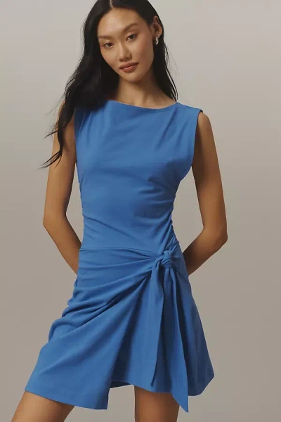 Daily Practice By Anthropologie Daily Practice Wrapped Mini Dress In Blue
