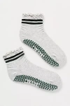 Daily Practice By Anthropologie Daily Practice X Pointe Studio Ruffle Grip Socks In Gray