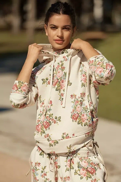 Daily Practice By Anthropologie Drawstring Hooded Sweatshirt In Beige