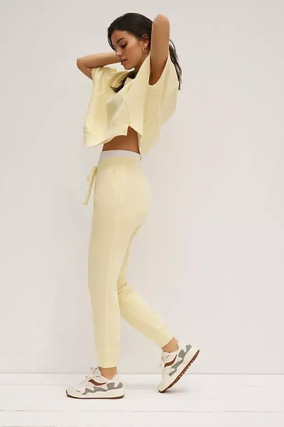 Daily Practice By Anthropologie Easy Living Joggers Pants In Yellow