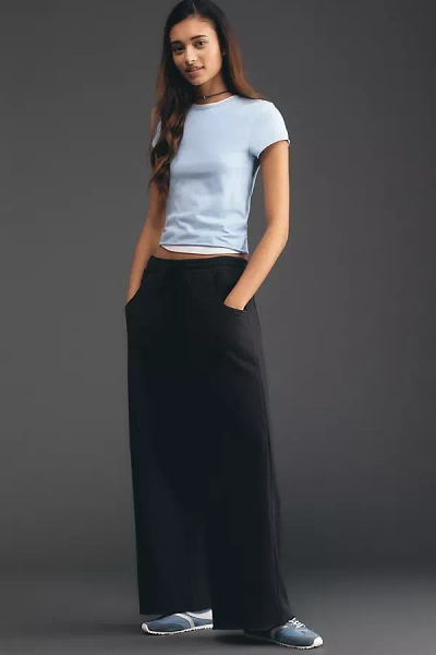 Daily Practice By Anthropologie Easy Mile Wide Leg Pants By Daily Practice In Black