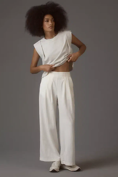Daily Practice By Anthropologie Pleated Pants In White