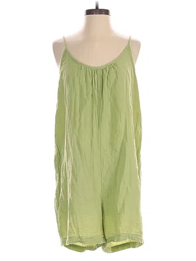 Pre-owned Daily Practice By Anthropologie Romper In Green