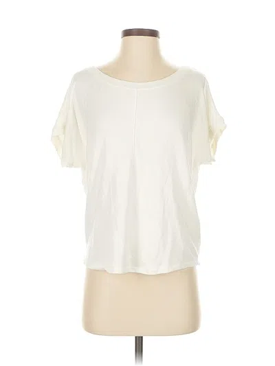 Pre-owned Daily Practice By Anthropologie Short Sleeve T-shirt In White