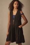 Daily Practice By Anthropologie Trek Utility Mini Dress In Black