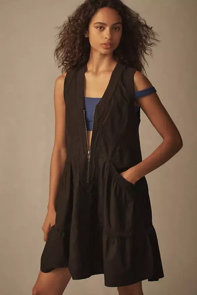 Daily Practice By Anthropologie Trek Utility Mini Dress In Black