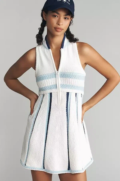 Daily Practice By Anthropologie V-neck Sweater Mini Dress In White