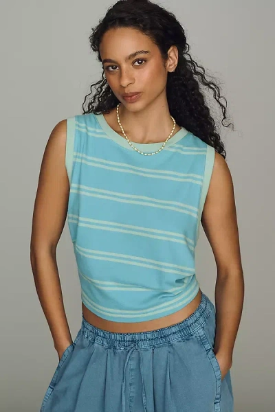 Daily Practice Crew Tank Top In Blue