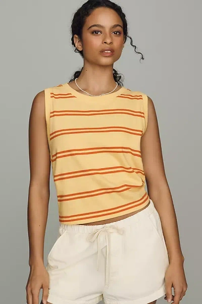 Daily Practice Crew Tank Top In Yellow