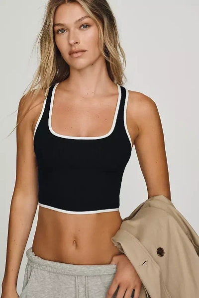 Daily Practice Crop Tank Top In Black