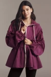 Daily Practice Freestyle Hooded Babydoll Windbreaker Jacket In Pink