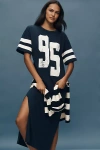 Daily Practice Graphic T-shirt Midi Dress In Blue