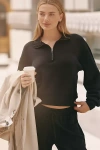 Daily Practice Half-zip Sweatshirt In Black