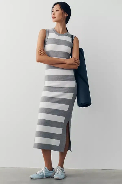 Daily Practice I'm Hooked Midi Dress In Grey