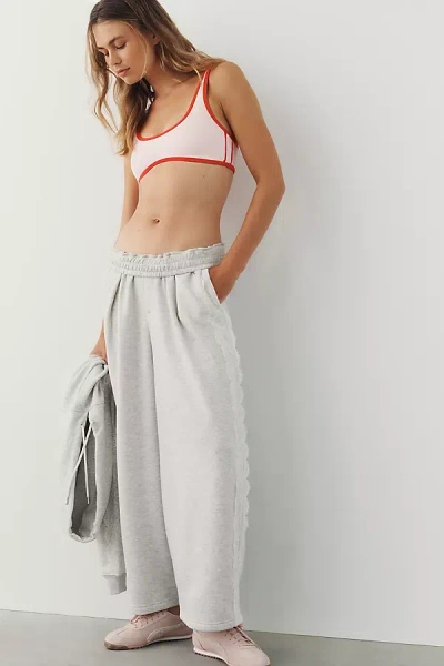 Daily Practice Lace Joggers Pants In Grey
