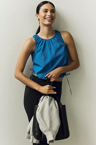 Daily Practice Nylon Tank Top In Blue