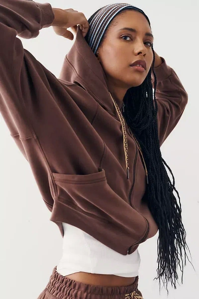 Daily Practice Oasis Hoodie In Brown