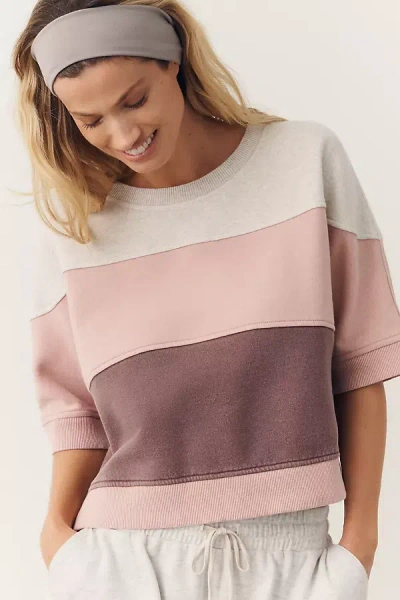 Daily Practice Short-sleeve Boxy Top In Brown