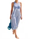 Daily Practice Sky High Midi Dress In Blue In Blue