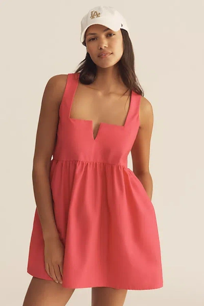 Daily Practice Sleeveless Notch-neck Mini Dress