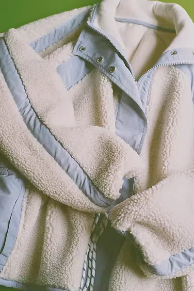 Daily Practice Snowdrift Sherpa Fleece Jacket In Ivory