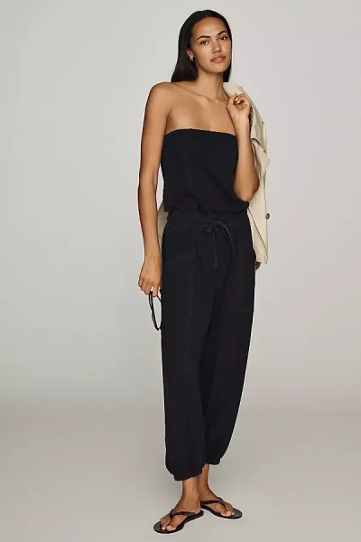 Daily Practice Strapless Jumpsuit In Black