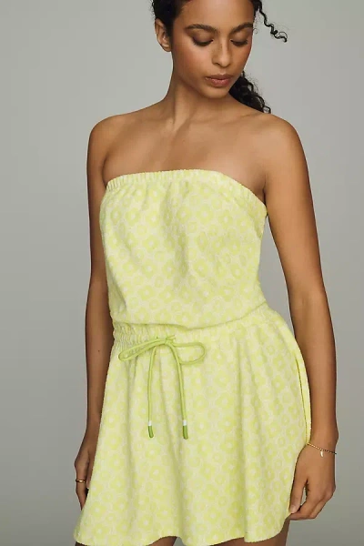 Daily Practice Strapless Mini Dress In Yellow