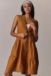 Daily Practice Trek Utility Mini Dress In Yellow