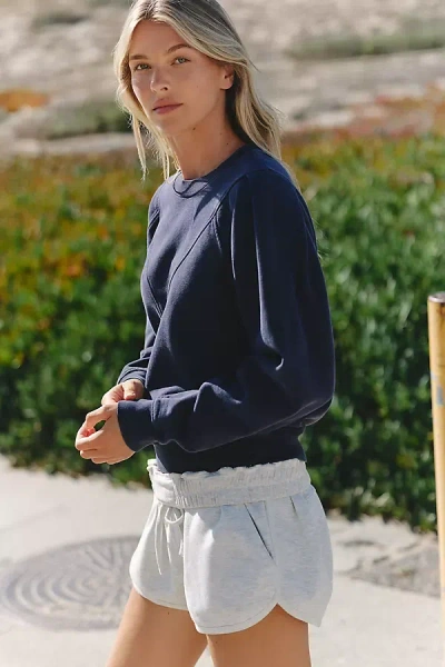 Daily Practice Trumpet 100% Cotton Long Sleeve Top In Blue