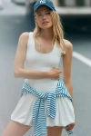 Daily Practice Waypoint Basque-waist Bubble-hem Mini Dress