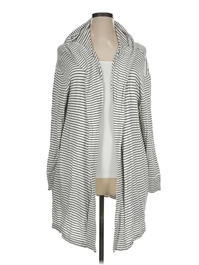 Pre-owned Daily Ritual Cardigan Sweater In Silver