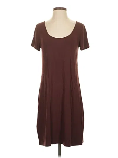 Pre-owned Daily Ritual Casual Dress In Brown