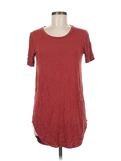 Pre-owned Daily Ritual Casual Dress In Burgundy