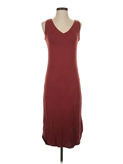 Pre-owned Daily Ritual Casual Dress In Burgundy