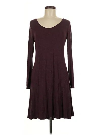 Pre-owned Daily Ritual Casual Dress In Burgundy