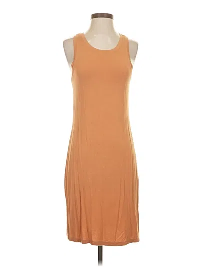 Pre-owned Daily Ritual Casual Dress In Tan