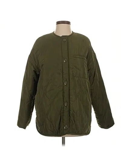Pre-owned Daily Ritual Coat In Green