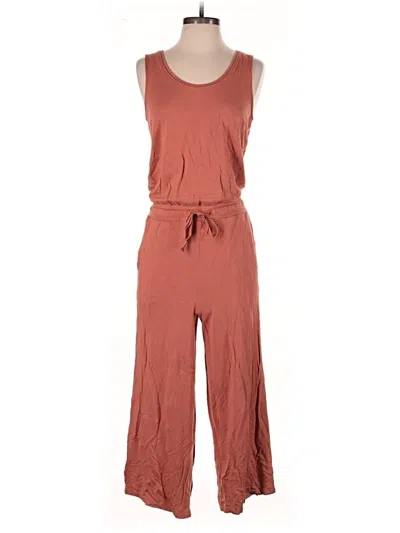 Pre-owned Daily Ritual Jumpsuit In Brown