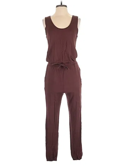 Pre-owned Daily Ritual Jumpsuit In Burgundy