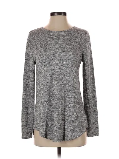 Pre-owned Daily Ritual Long Sleeve T-shirt In Gray