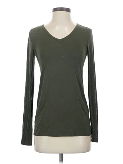 Pre-owned Daily Ritual Long Sleeve T-shirt In Green